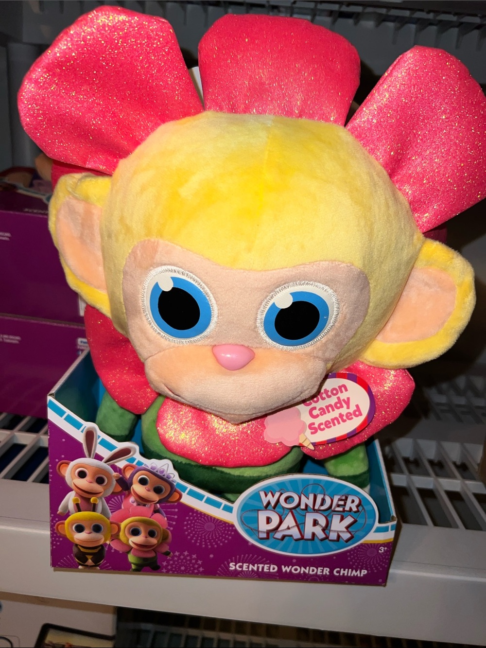 Wonder Park Cotton Candy Scented Pink & Yellow Plush Toy
